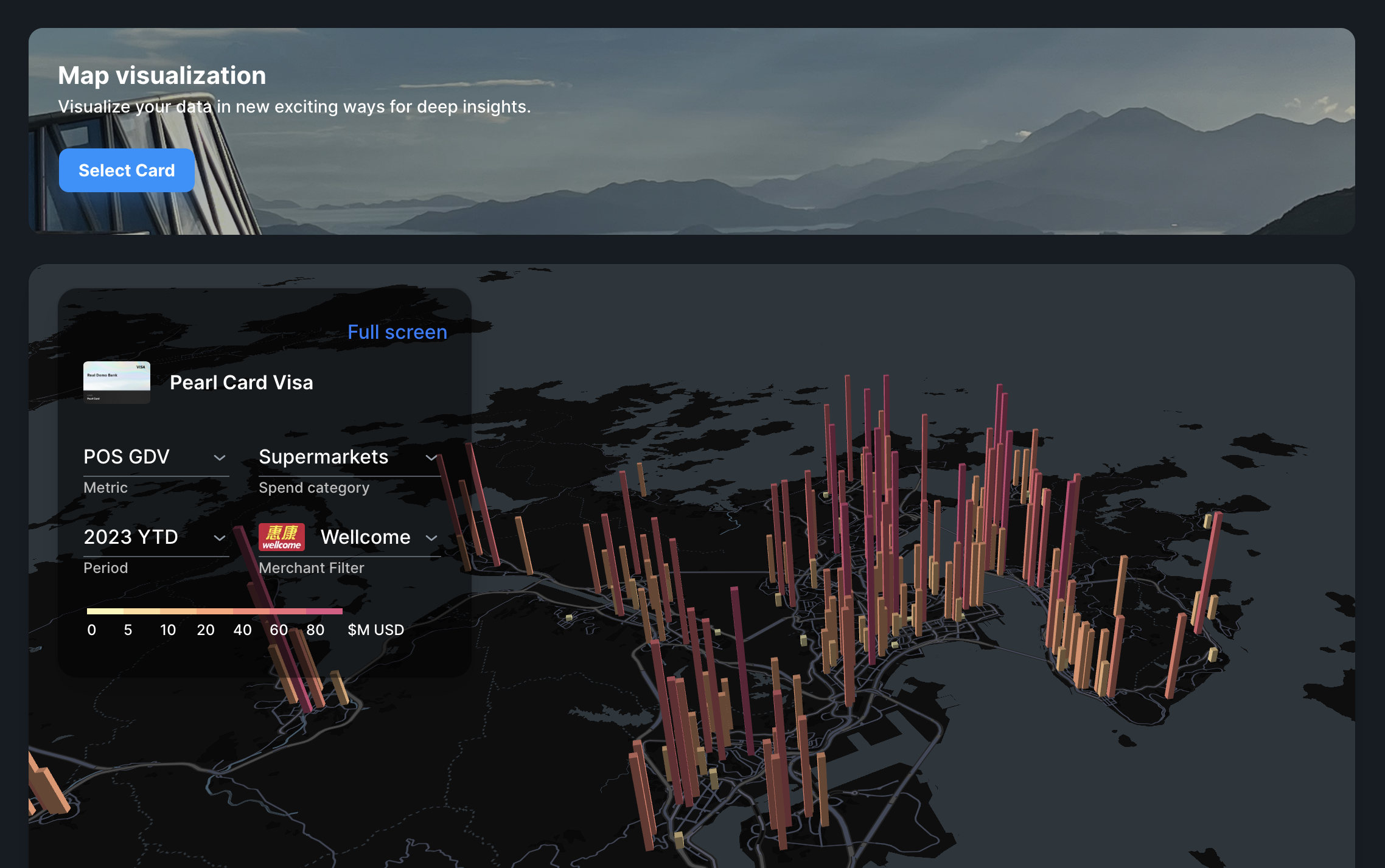 DSI map visualization